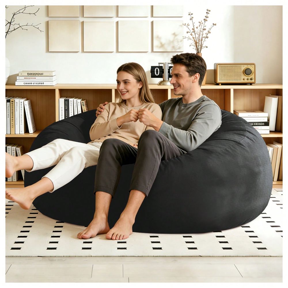 Outdoor Furniture Grey - Sitzsack Grau, 4FT 5FT 6FT Wildleder,