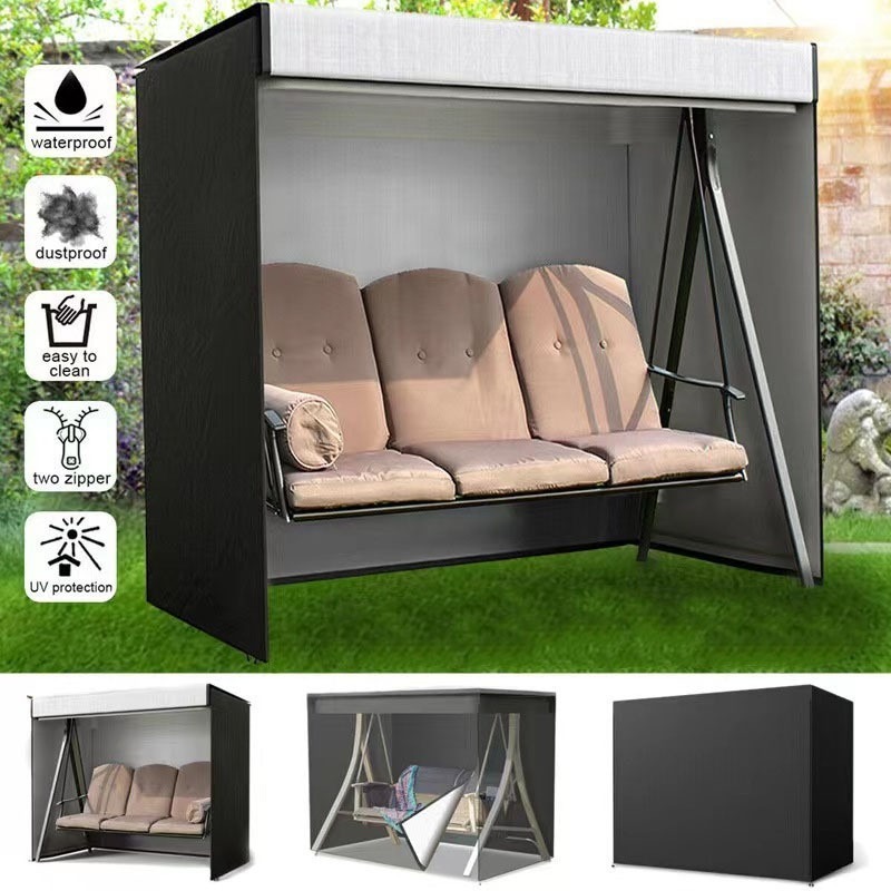 Garden Swing Chair - Universelle 2/3-Sitzer Gartenschaukel-Abdeckungen Wasserdichte Oxford Outdoor-Schaukelstuhl-Abdeckung