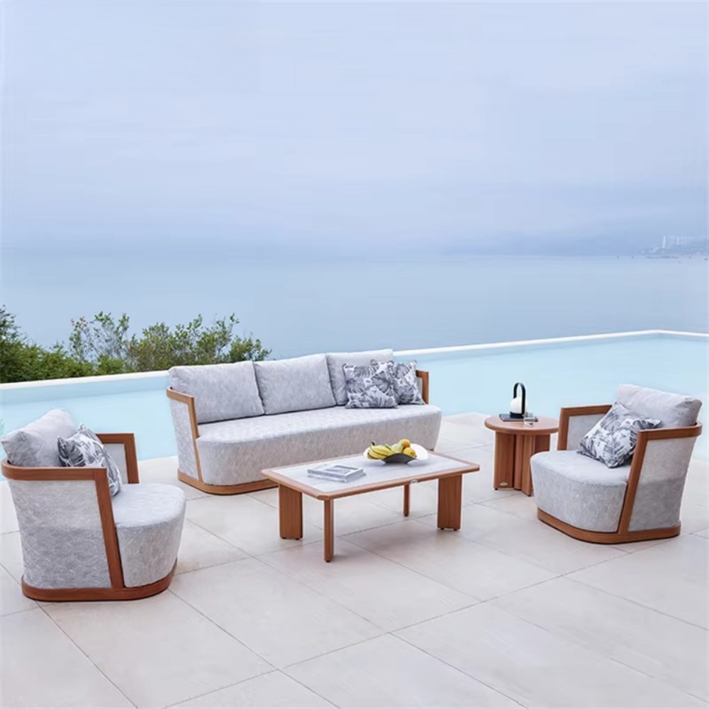 Outdoor Furniture Quality - Modernes Outdoor-Aluminium-Sofa Gartenmöbel-Set Hochwertige Garten-Balkon-Freizeitmöbel Outdoor-Sofa-Set