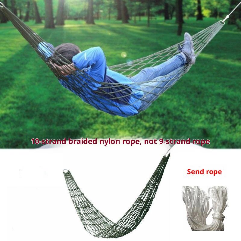 Garden Swing Chair - Verdickte Nylonseil-Hängematte für den Garten, Outdoor,