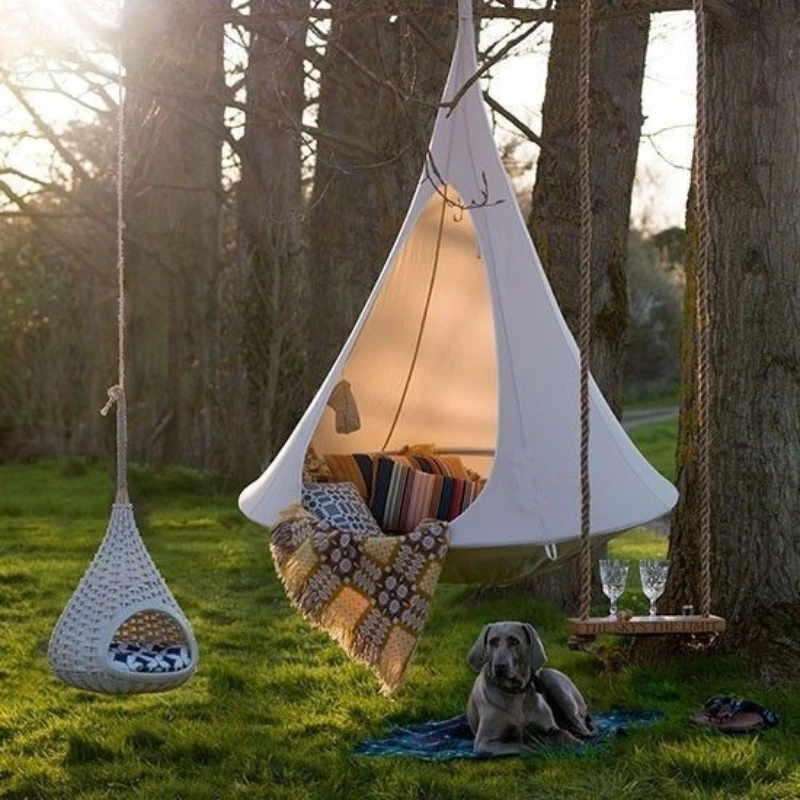Garden Swing Chair - Kinder Schaukel Outdoor Garten Camp Hängematte
