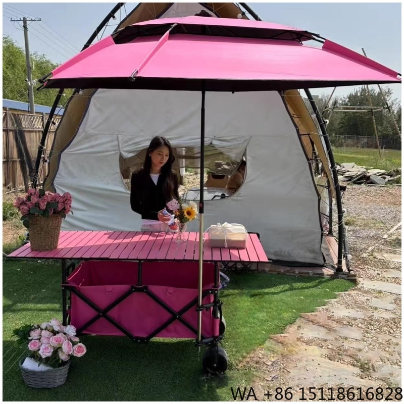 Outdoor Furniture Quality - 420L Hochwertiger, 4-fach höhenverstellbarer, robuster Klappwagen