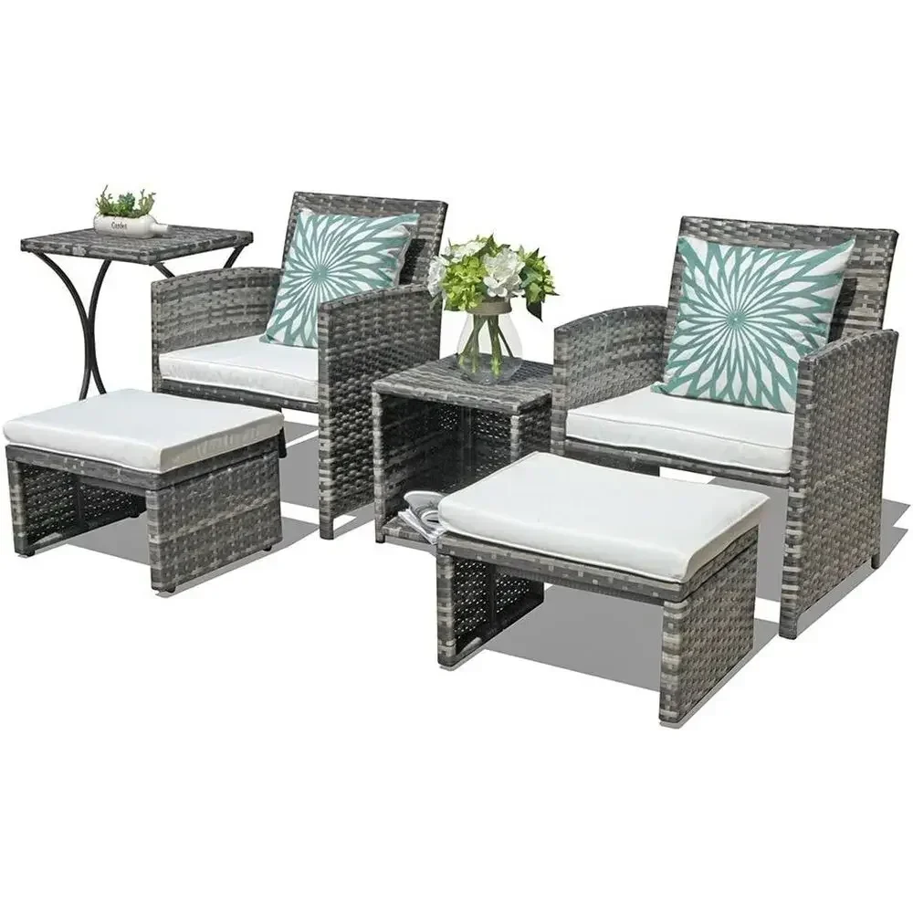 6-teiliges Outdoor-Gartenmöbel – Outdoor Furniture Grey Bewertung und Preis