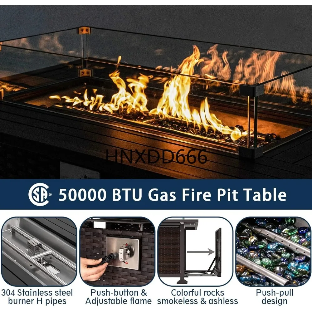 Gartenmöbel-Set mit Feuerstell – Outdoor Furniture Fire Pit Set Bewertung und Preis