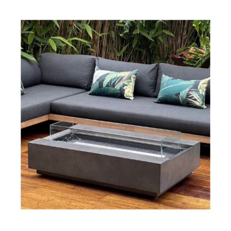 Moderner Corten-Stahl-Gasfeuer – Outdoor Furniture Fire Pit Set Bewertung und Preis