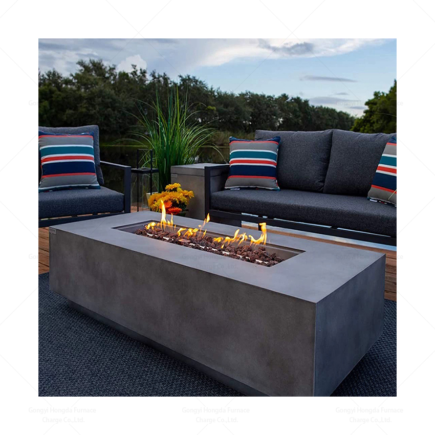 Moderner Corten-Stahl-Gasfeuer – Outdoor Furniture Fire Pit Set Bewertung und Preis