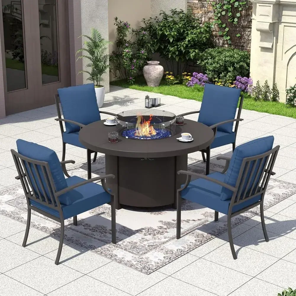 5-teiliges Gartenmöbel-Set mit – Outdoor Furniture Fire Pit Set Bewertung und Preis