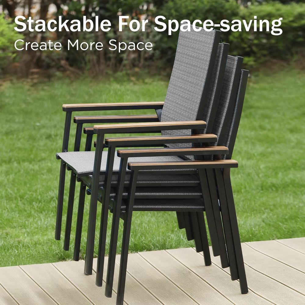 Stapelbare Esszimmerstühle für – Outdoor Furniture Ofo Bewertung und Preis