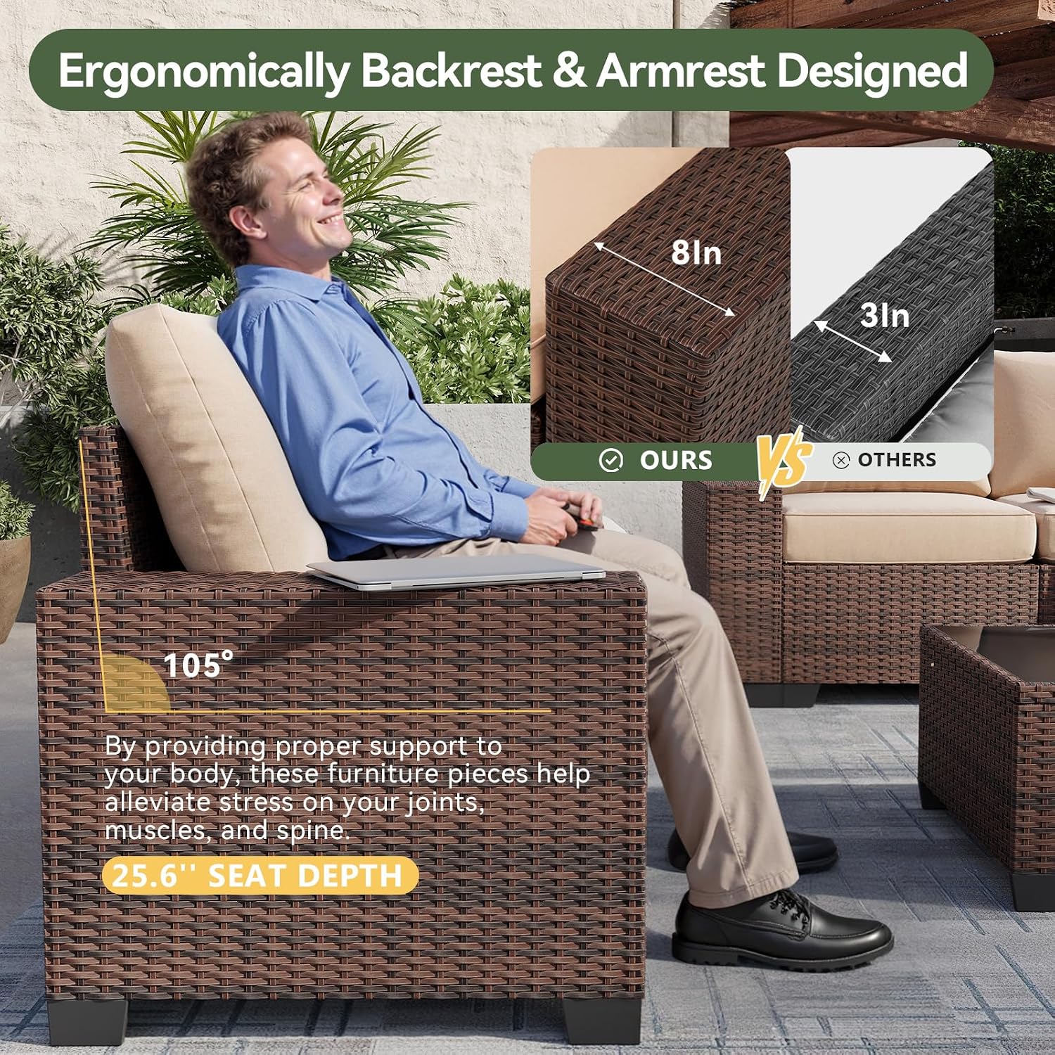 7-teiliges Gartenmöbel-Set mit – Outdoor Furniture Fire Pit Set Bewertung und Preis