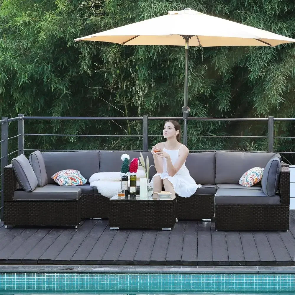 Allwetter-Gartenmöbel-Set aus  – Outdoor Furniture Grey Bewertung und Preis