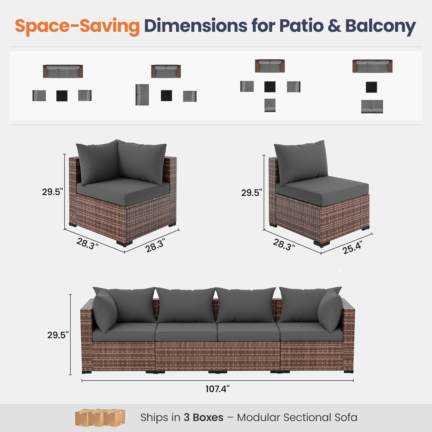 5-teiliges Outdoor-Sofa-Set mi – Outdoor Furniture Fire Pit Set Bewertung und Preis