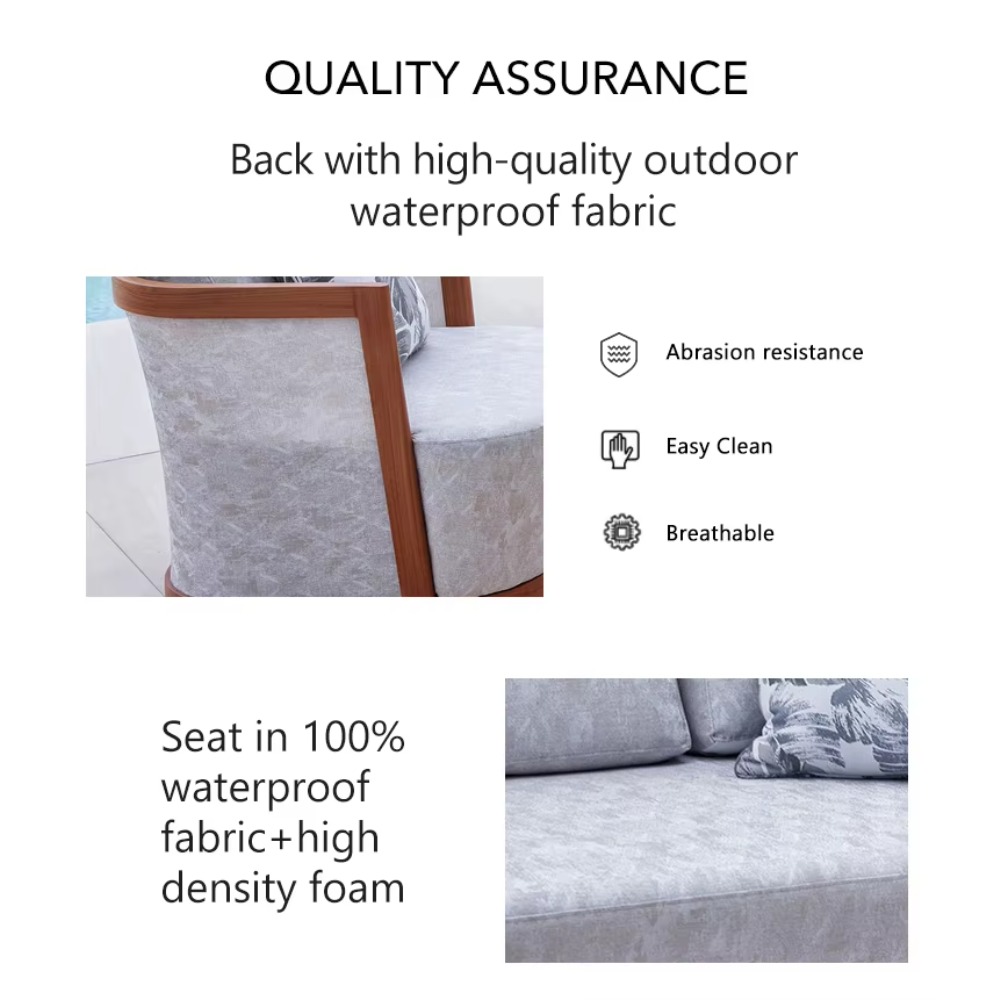 Modernes Outdoor-Aluminium-Sof – Outdoor Furniture Quality Bewertung und Preis
