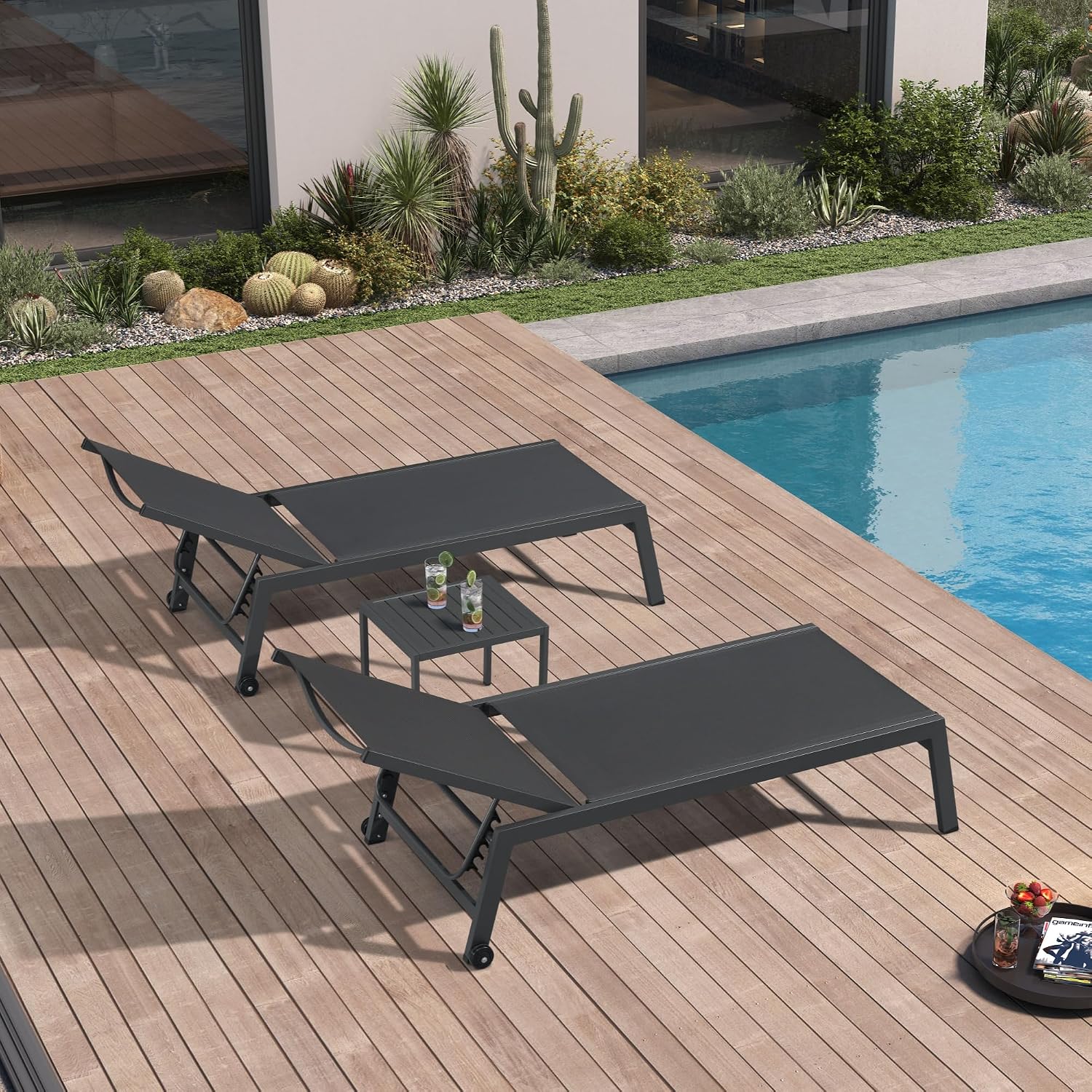 Breiter Terrassen-Loungesessel – Outdoor Furniture Grey Bewertung und Preis