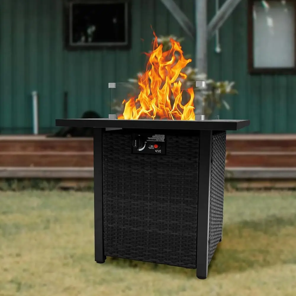 Korbmöbel-Set für den Außenber – Outdoor Furniture Fire Pit Set Bewertung und Preis