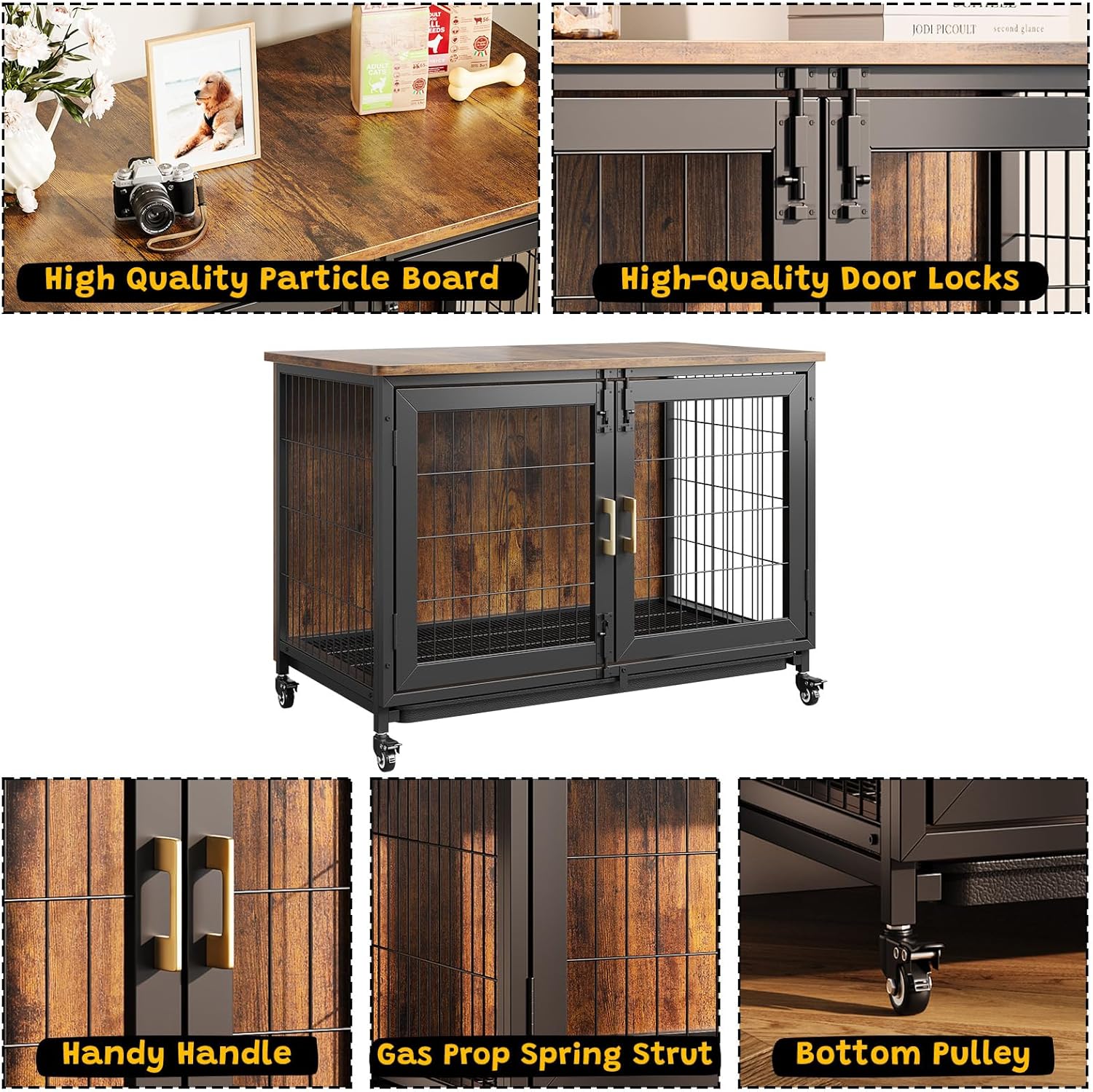 37,5 Zoll große Hundebox aus H – Outdoor Furniture Glides Bewertung und Preis