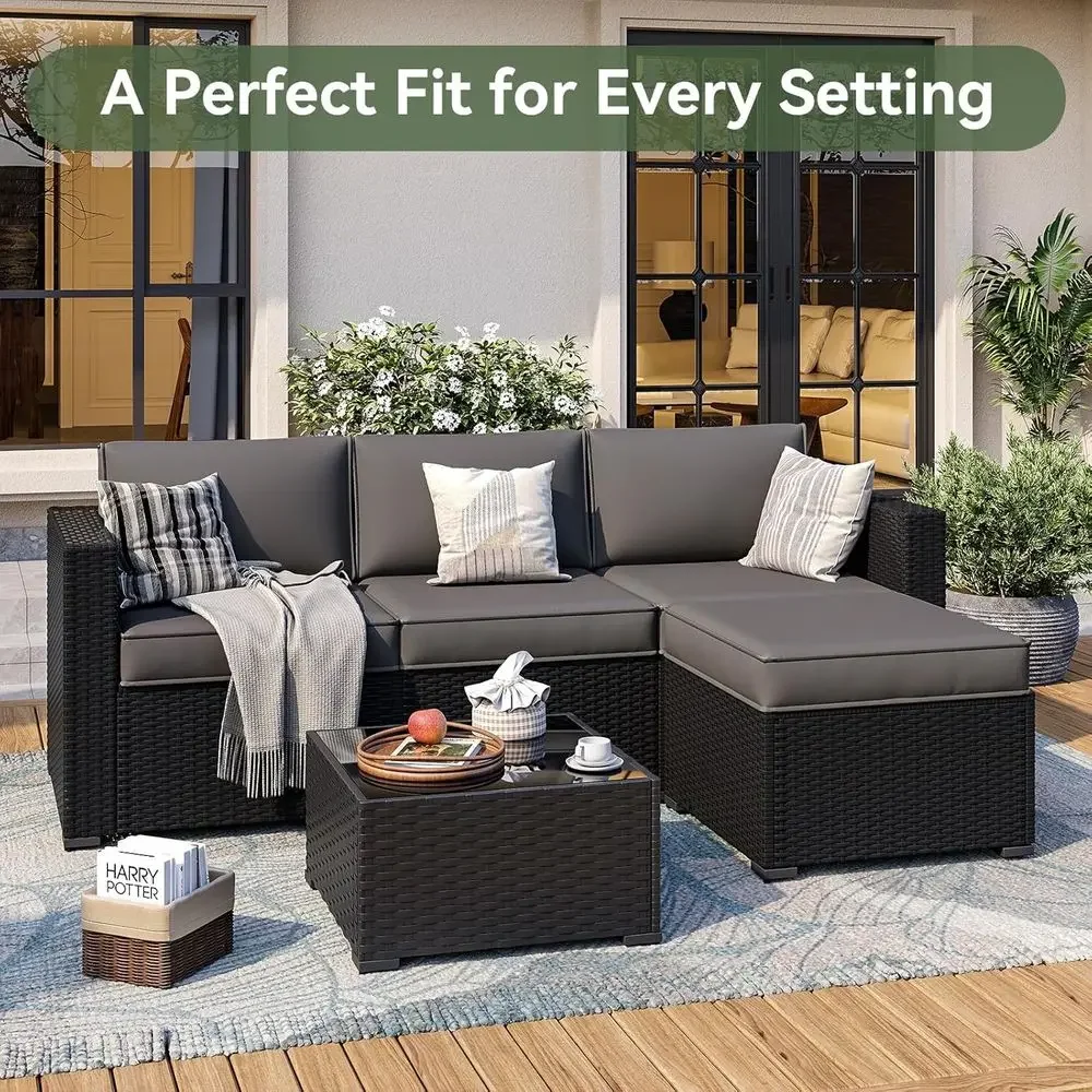 7-teiliges graues Outdoor-Möbe – Outdoor Furniture Grey Bewertung und Preis