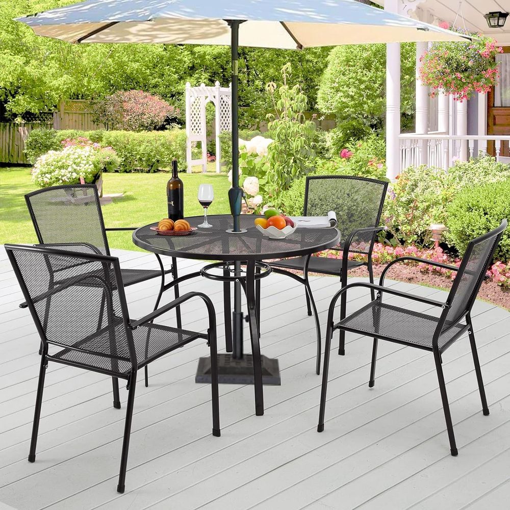 Outdoor-Gartenstuhl-Set mit 4  – Outdoor Furniture Ofo Bewertung und Preis