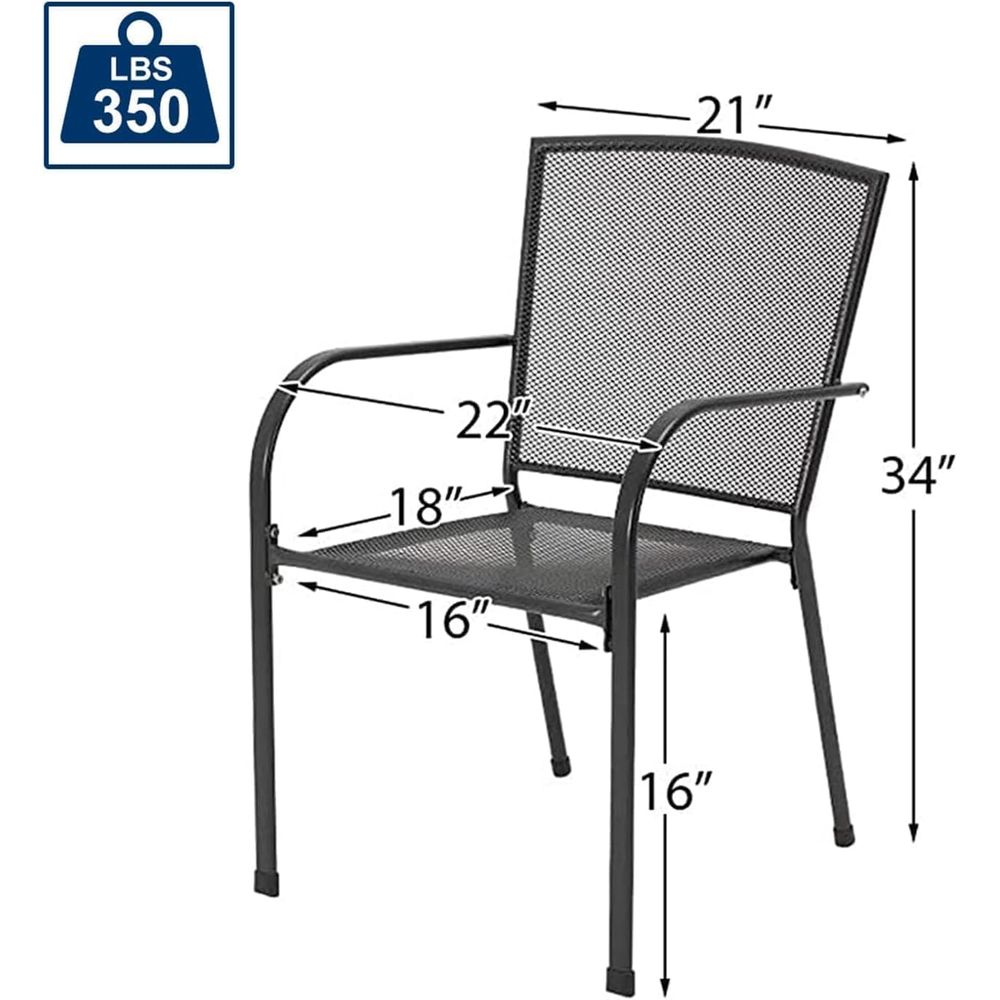 Outdoor-Gartenstuhl-Set mit 4  – Outdoor Furniture Ofo Bewertung und Preis