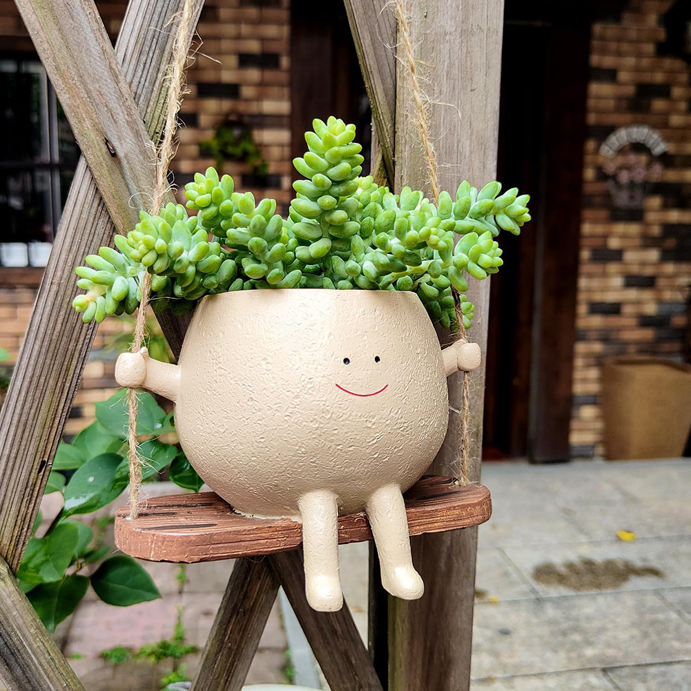 Smiley-Gesichts-Blumentopf aus – Garden Swing Chair Bewertung und Preis
