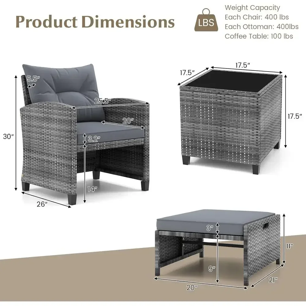 5-teiliges Outdoor-Möbelset au – Outdoor Furniture Grey Bewertung und Preis