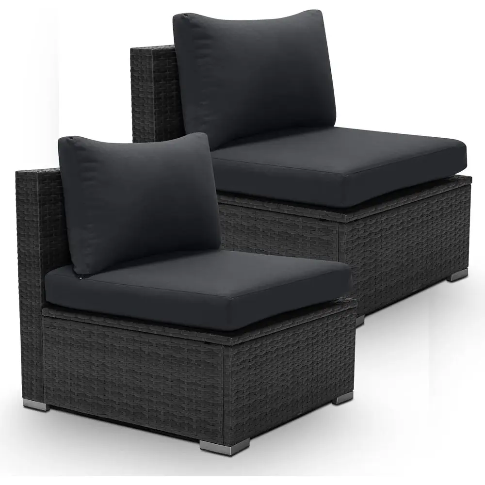 2-teiliges Rattan-Gartenmöbel- – Outdoor Furniture Grey Bewertung und Preis