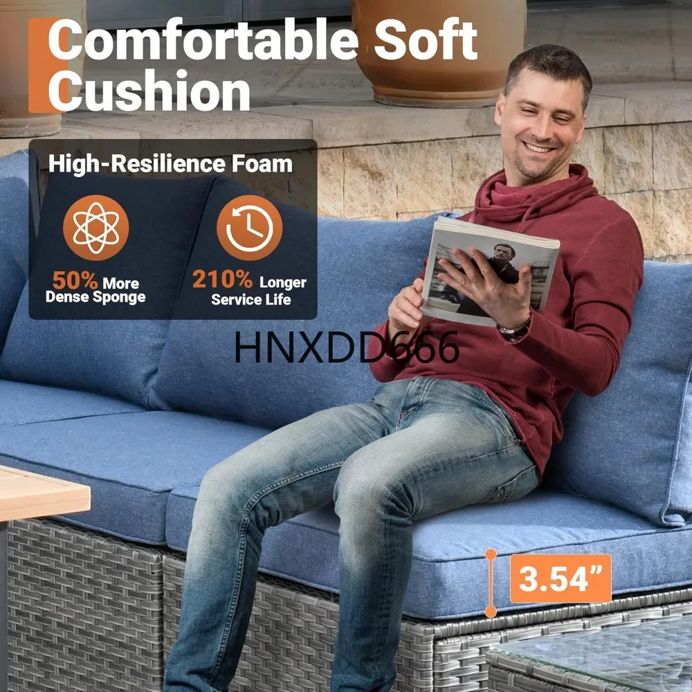 8-teiliges Gartenmöbel-Set mit – Outdoor Furniture Fire Pit Set Bewertung und Preis