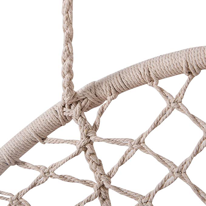 Weißer hängender Makramee-Häng – Garden Swing Chair Bewertung und Preis