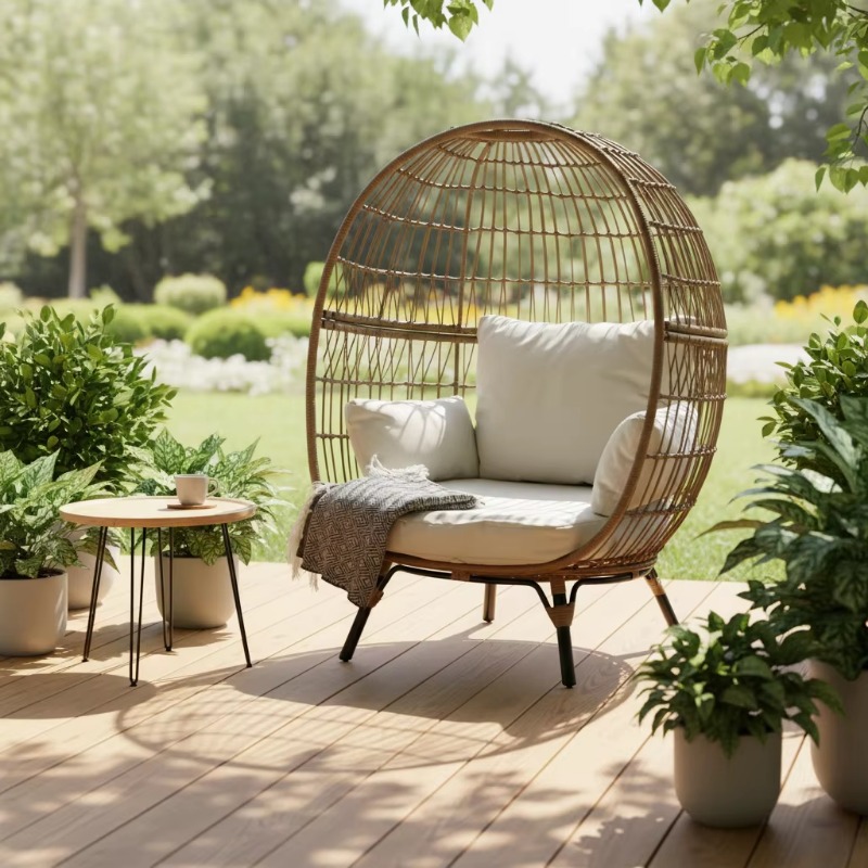 Hochwertiger Outdoor-Rattan-Ei – Outdoor Furniture Quality Bewertung und Preis
